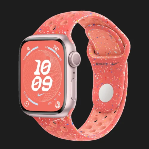 Apple Watch Series 9 41mm Pink Aluminum Case with Magic Ember Nike Sport Band (2023)