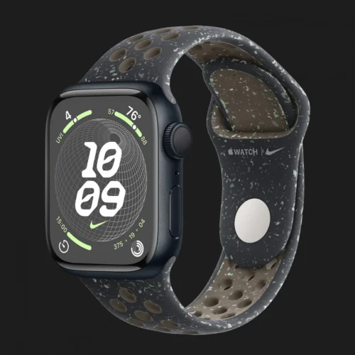 Apple Watch Series 9 41mm Midnight Aluminum Case with Midnight Sky Nike Sport Band (2023)