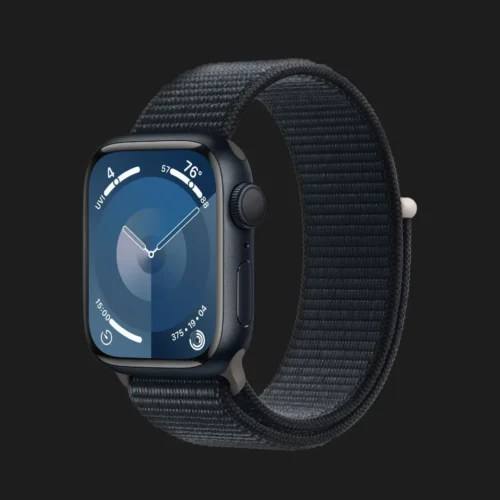 Apple Watch Series 9 GPS 41mm Midnight Aluminum Case with Midnight Sport Loop (MR8Y3)