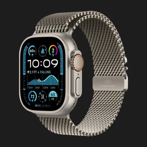 Apple Watch Ultra 2 49mm GPS + LTE Titanium Case with Natural Titanium Milanese Loop Large (MX5T3)