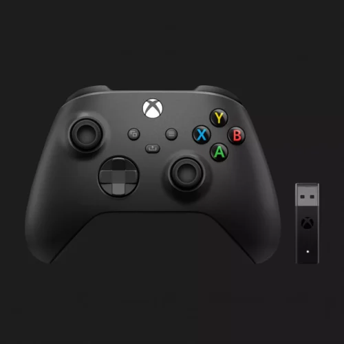 Геймпад Microsoft Xbox Series X/S Wireless Controller Carbon Black + Wireless Adapter