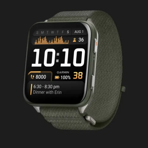 Garmin Venu X1 Moss with Titanium Caseback and Moss ComfortFit Nylon Band (010-02980-01/03)