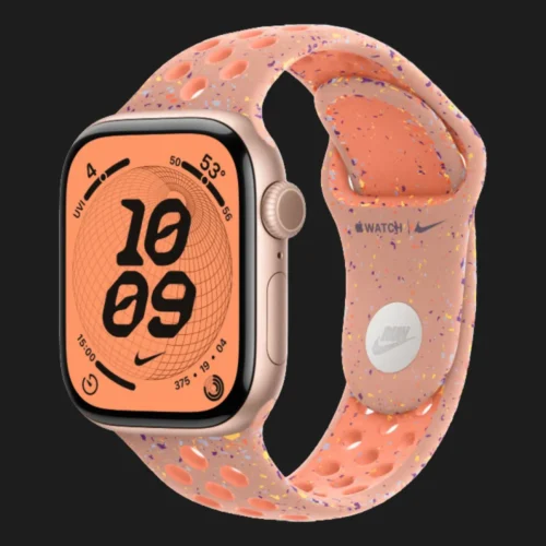Apple Watch Series 11 GPS, 46mm Rose Gold Aluminum Case with Alpenglow Pink Nike Sport Band (M/L)