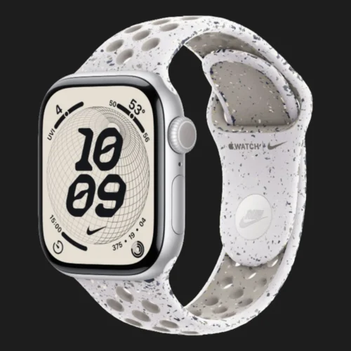 Apple Watch Series 11 GPS, 46mm Silver Aluminum Case with Veiled Gray Nike Sport Band (M/L)