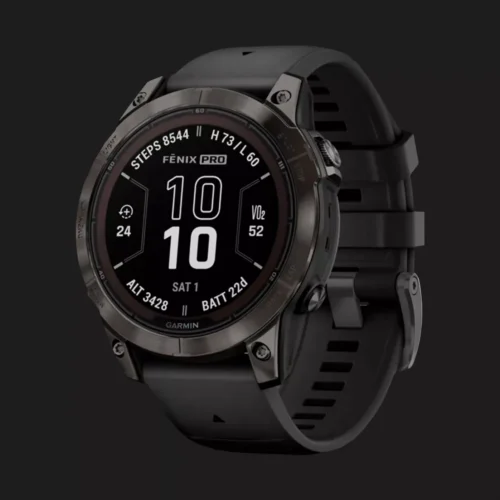 б/у Garmin Fenix 7 Pro Sapphire Solar Carbon Gray DLC Titanium with Black Band (010-02777-10/11)