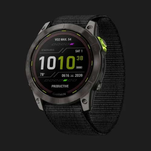 Garmin Enduro 2 Carbon Gray DLC Titanium with Black UltraFit Nylon Strap