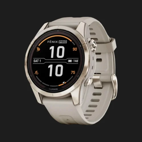 б/у Garmin Fenix 7S Pro Sapphire Solar Soft Gold with Light Sand Band (010-02776-14/15)