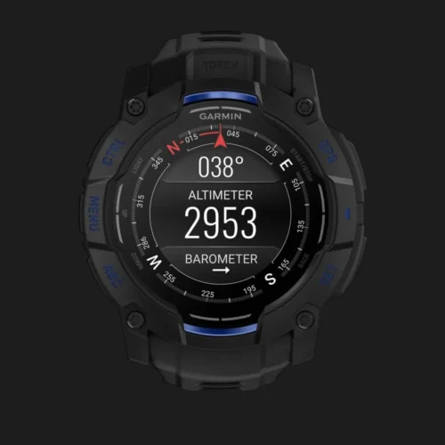 Garmin Instinct 3 50mm AMOLED Black with Black/Bolt Blue Band