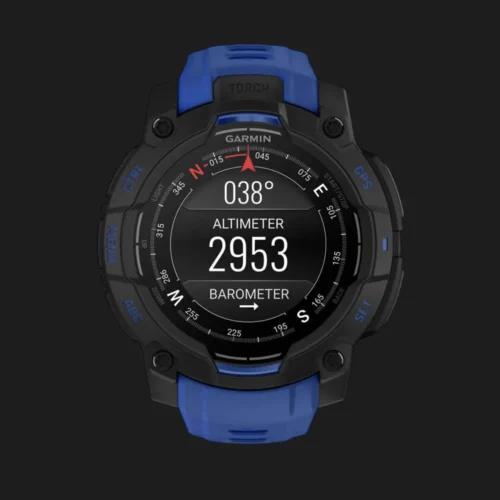 Garmin Instinct 3 45mm AMOLED Black with Bolt Blue/Black Band